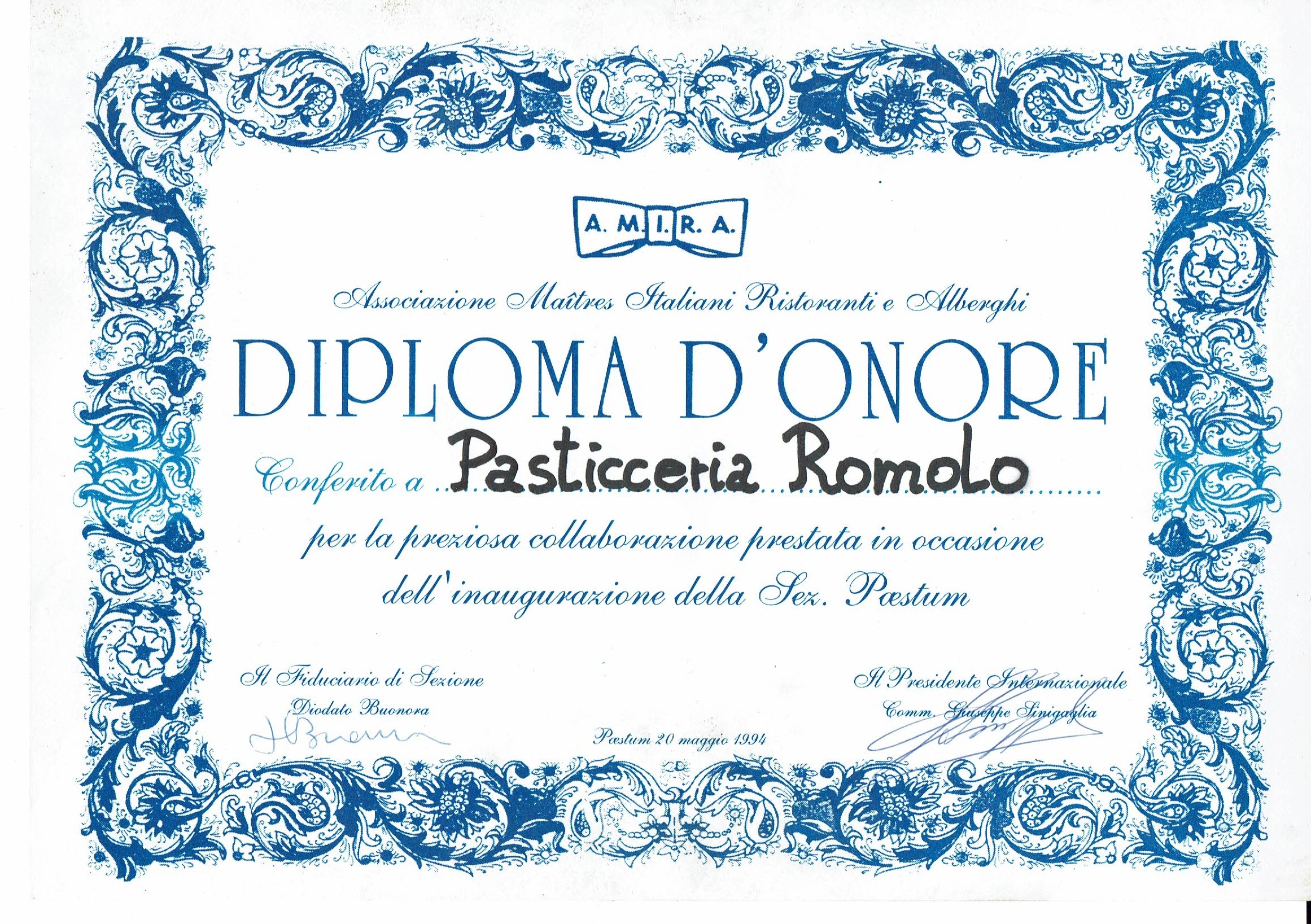 diploma-donore-pasticceria-romolo